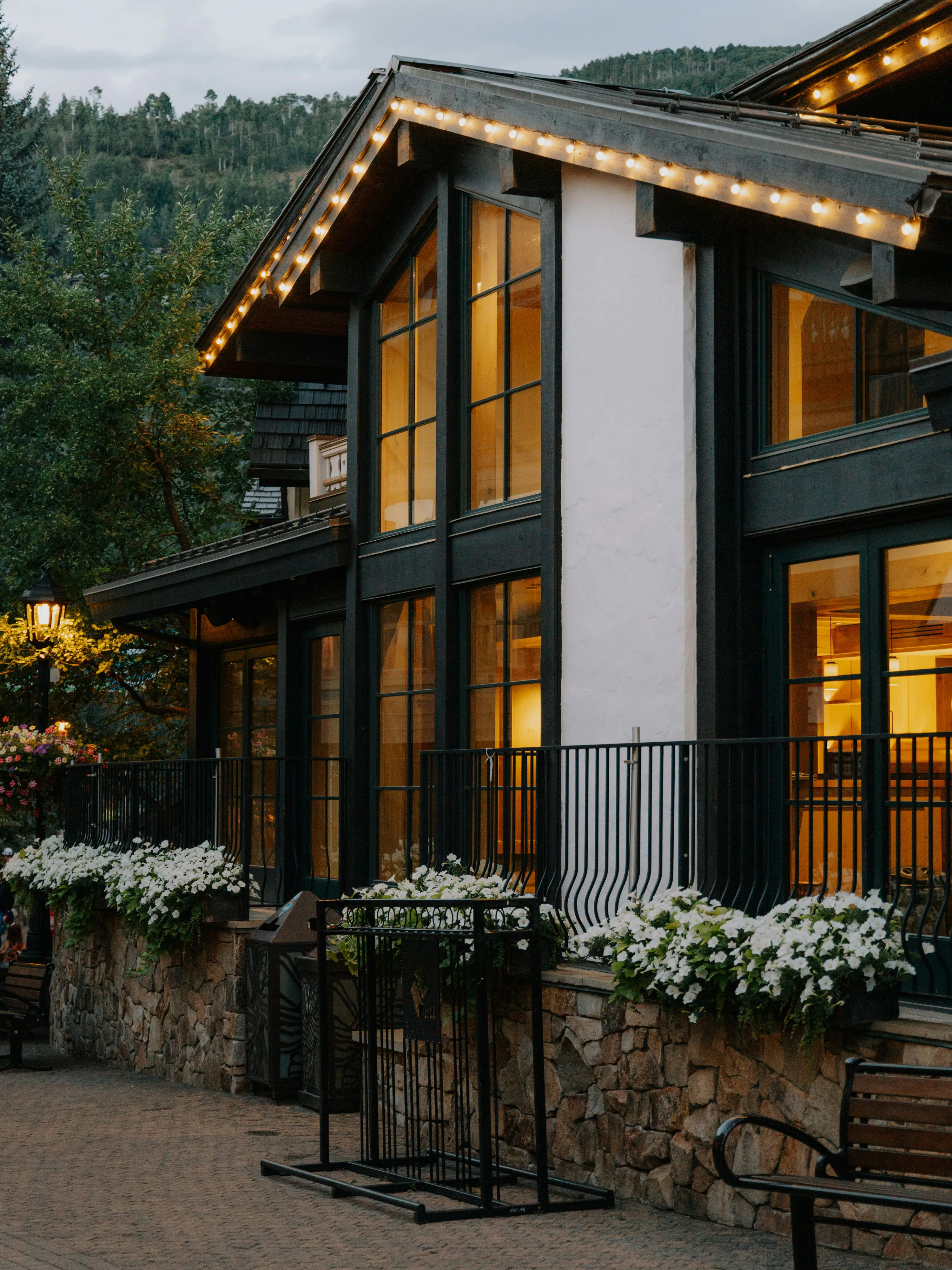 Home with landscaping